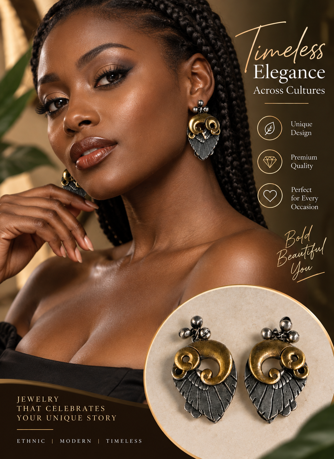 PEACOCK EARRINGS