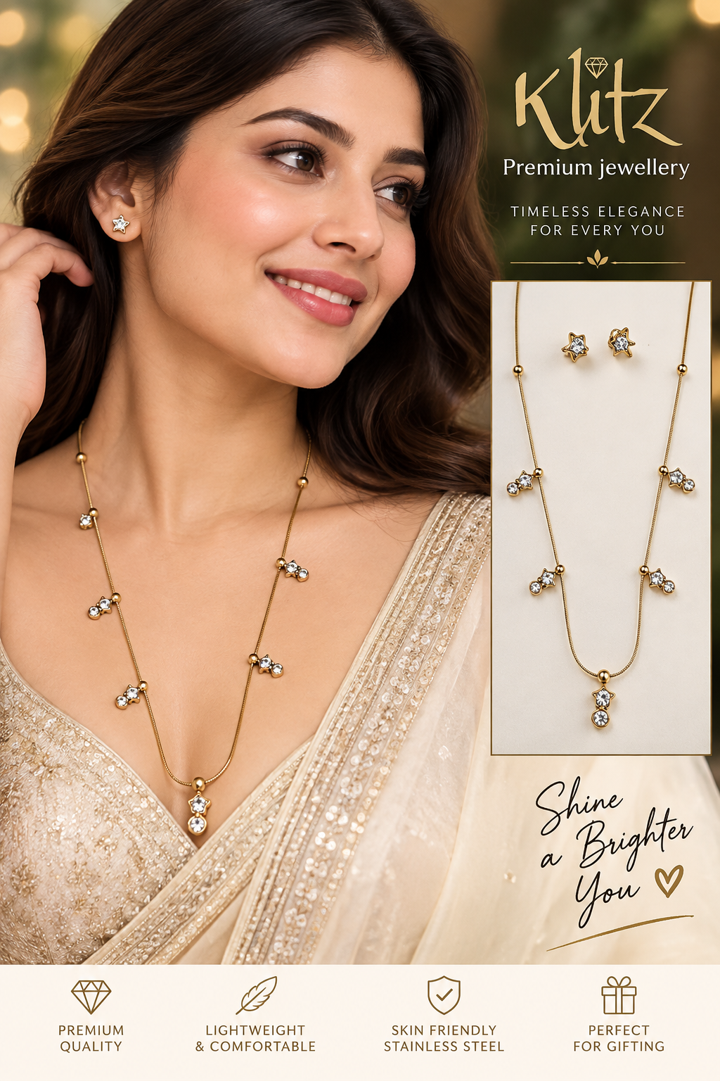 NECKLACE CHAIN WITH EARING