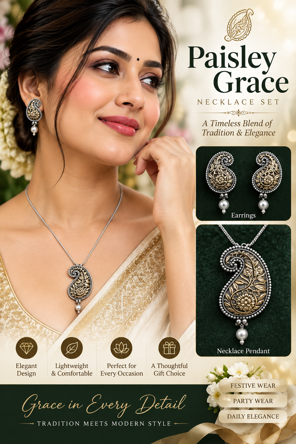 PAISLEY GRACE NECKLACE SET