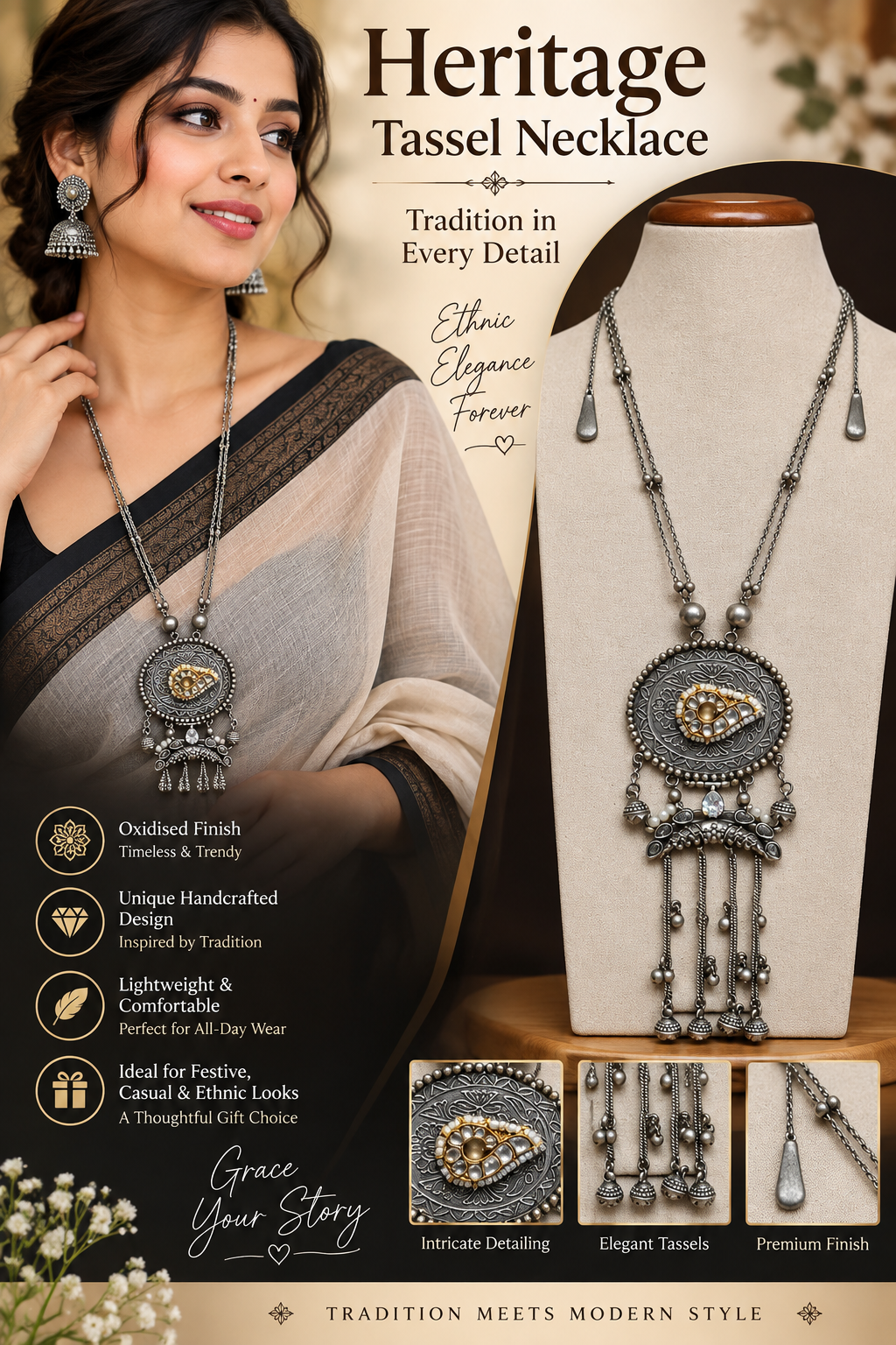 HERITAGE TASSEL NECKLACE