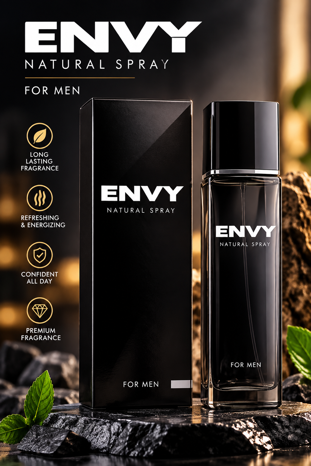 ENVEY NATURAL SPRAY PERFUME FOR MEN