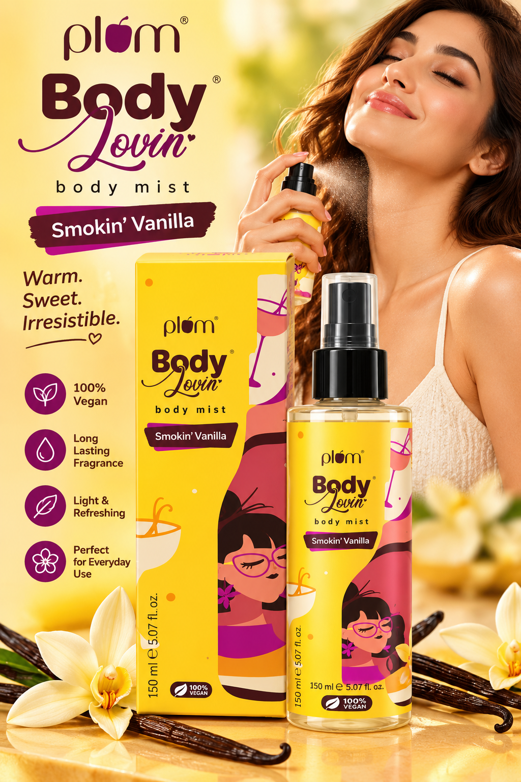 PLAM LOVIN BODY MIST SMOKIN' VANILLA