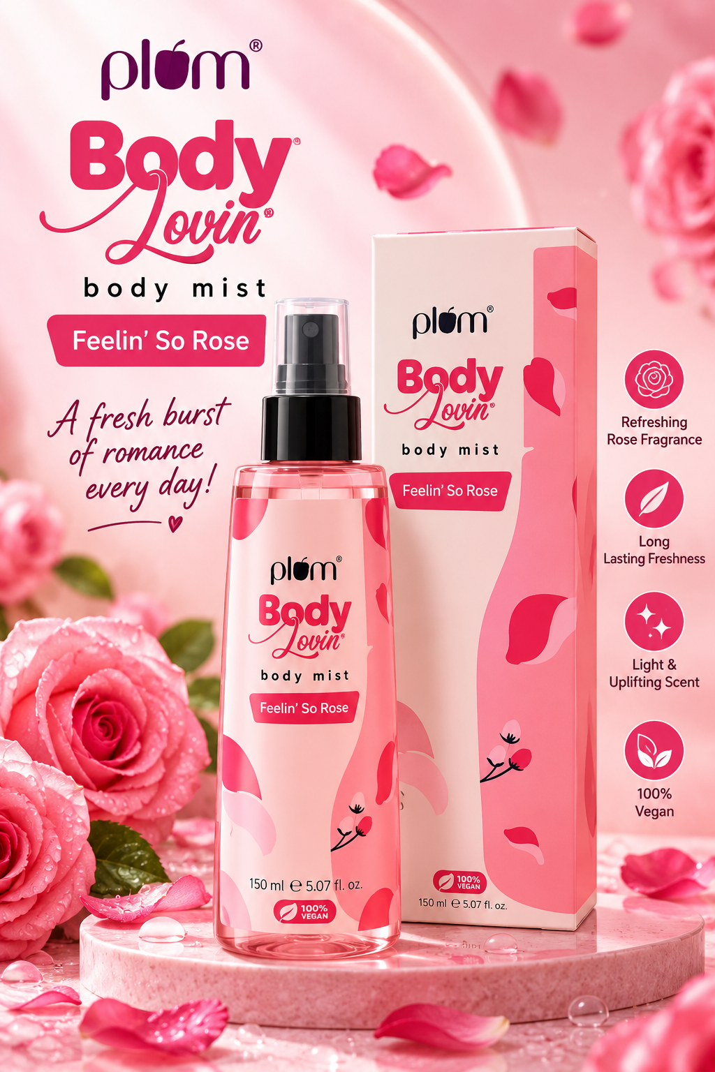 PLAM LOVIN BODY MIST FEELIN' SO ROSE