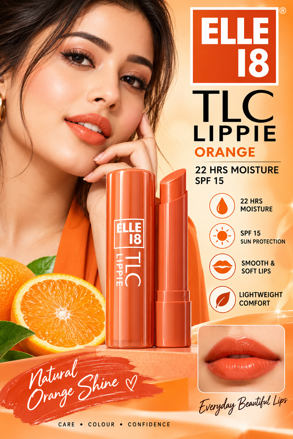 ELLE 18 TLC LIPPIE ORANGE