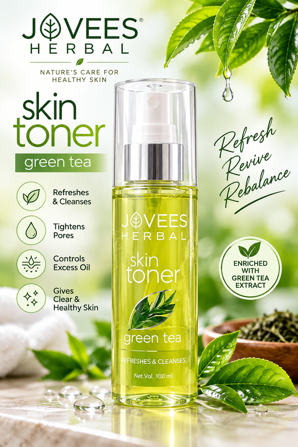 JOVEES SKIN TONER GREEN TEA