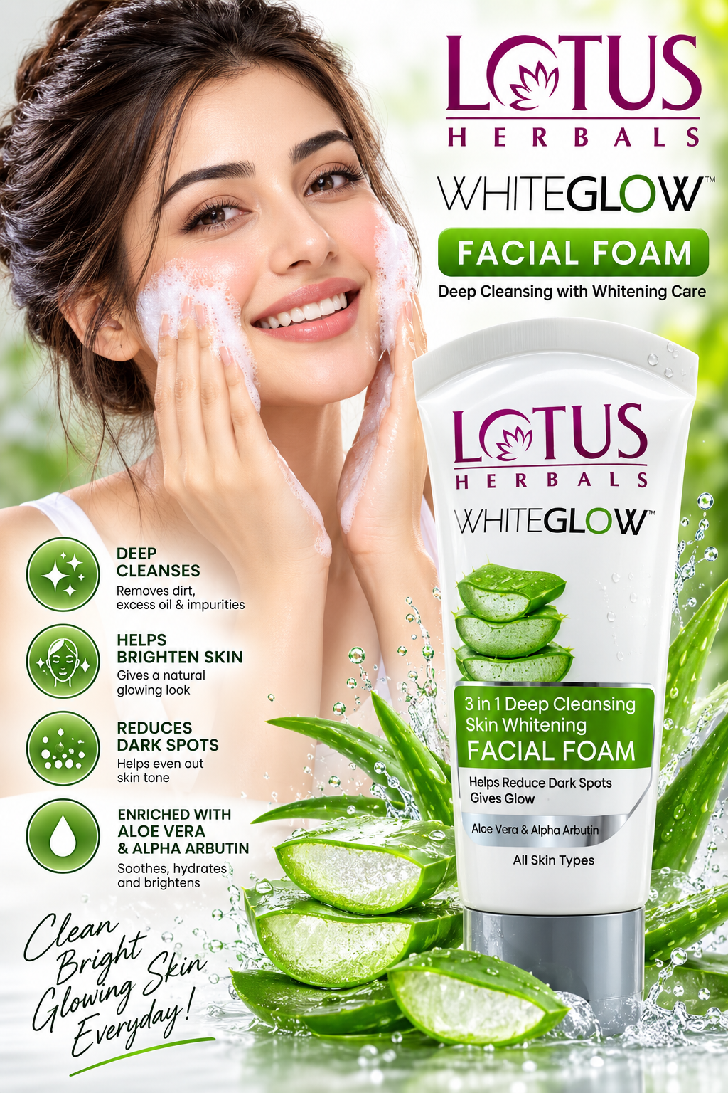 LOTUS FACIAL FOAM WHITEGLOW
