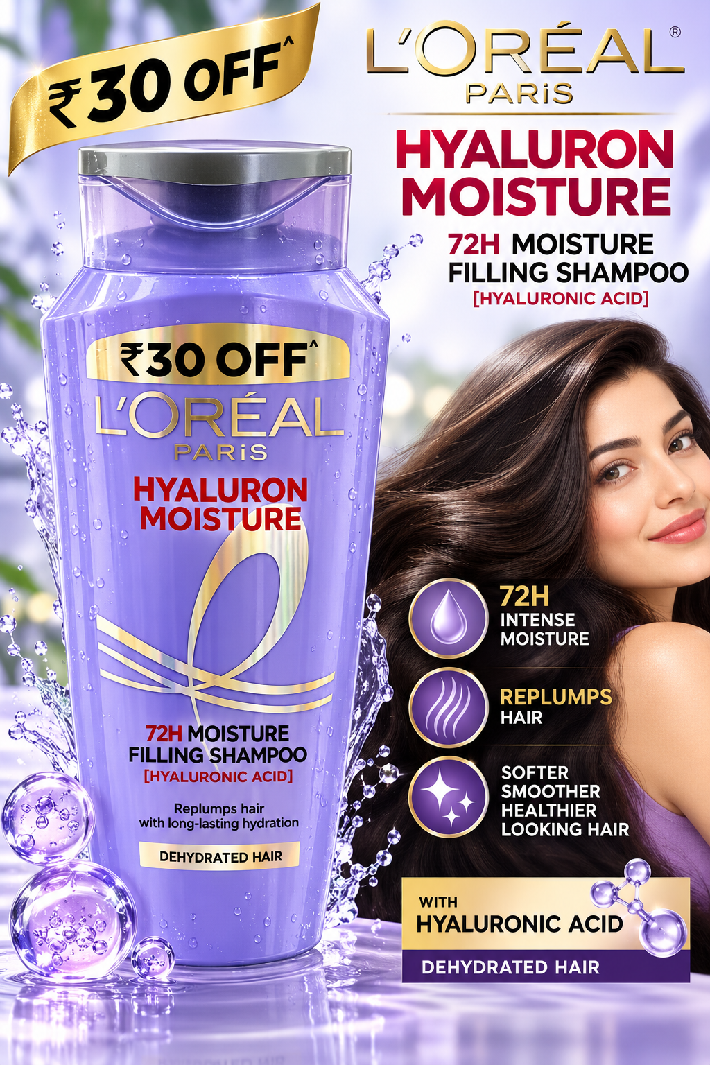 LOREAL SHAMPOO HYALURON MOISTURE