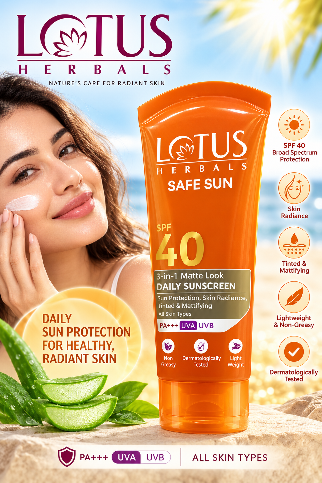 LOTUS SUNSCREEN SPF 40