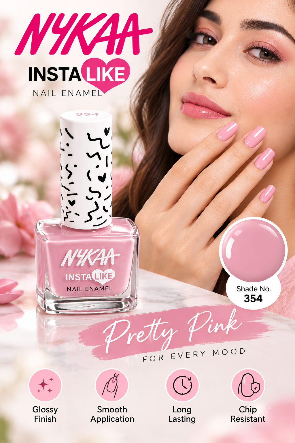 NYKAA NAIL ENAMEL LILAC GOALS 354