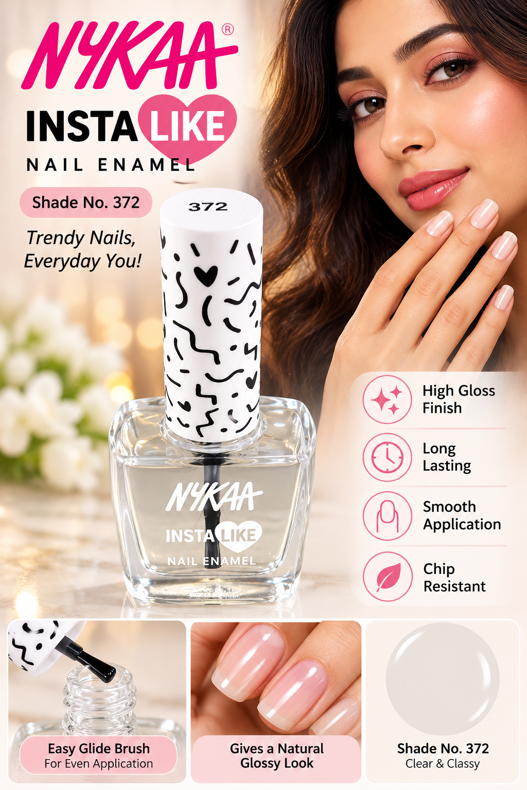 NYKAA NAIL ENAMEL TOP CREATOR 372