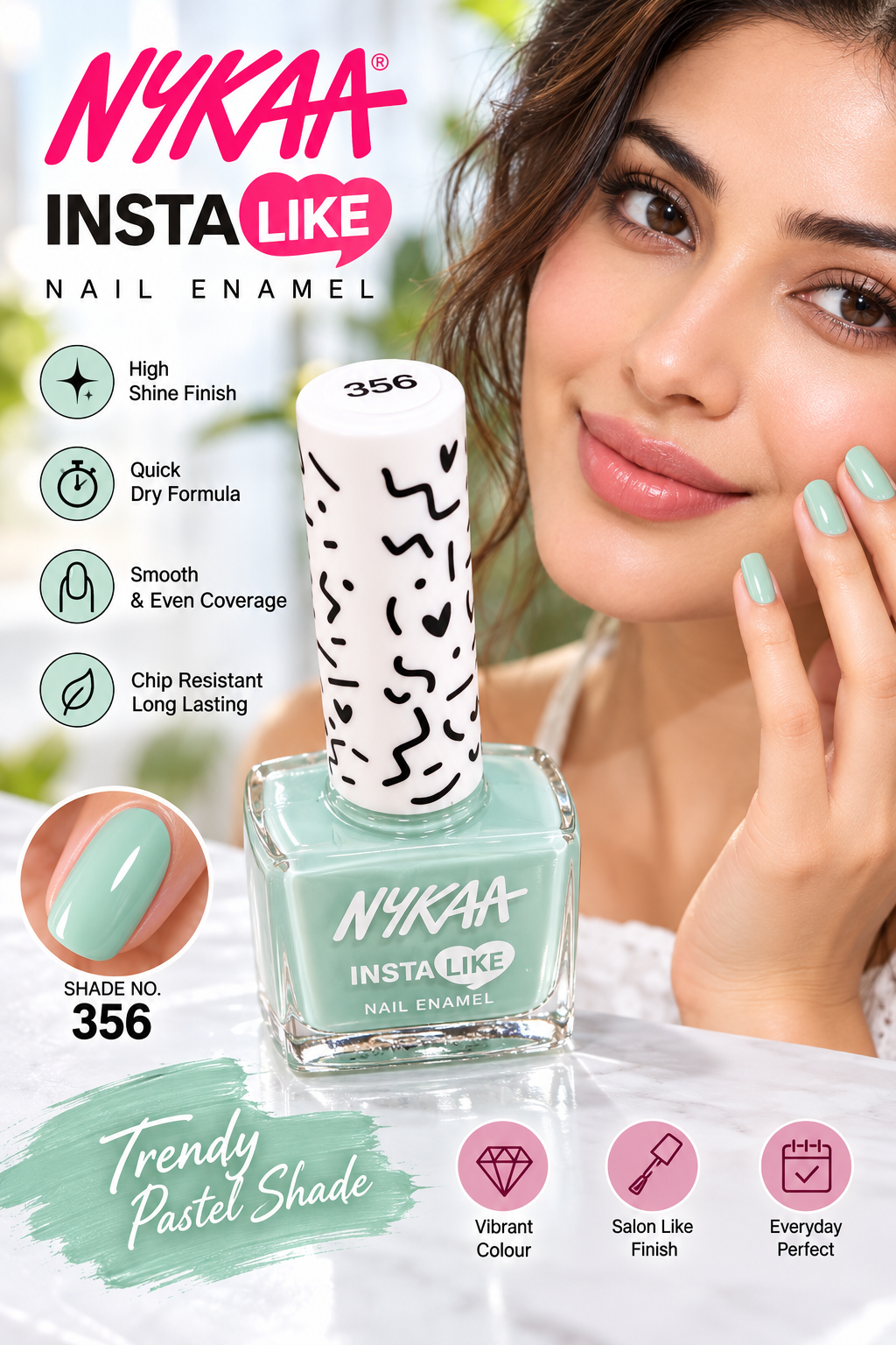 NYKAA NAIL ENAMEL MINT MANIA 356