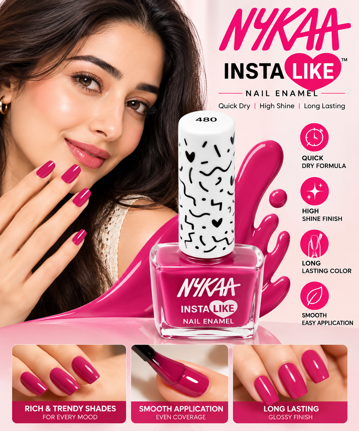 NYKAA NAIL ENAMEL - MAGNET 480