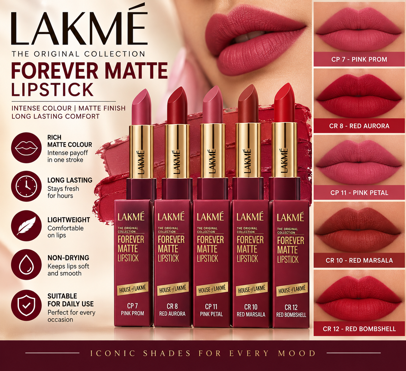 LAKME FOREVER MATTE LIPSTICK