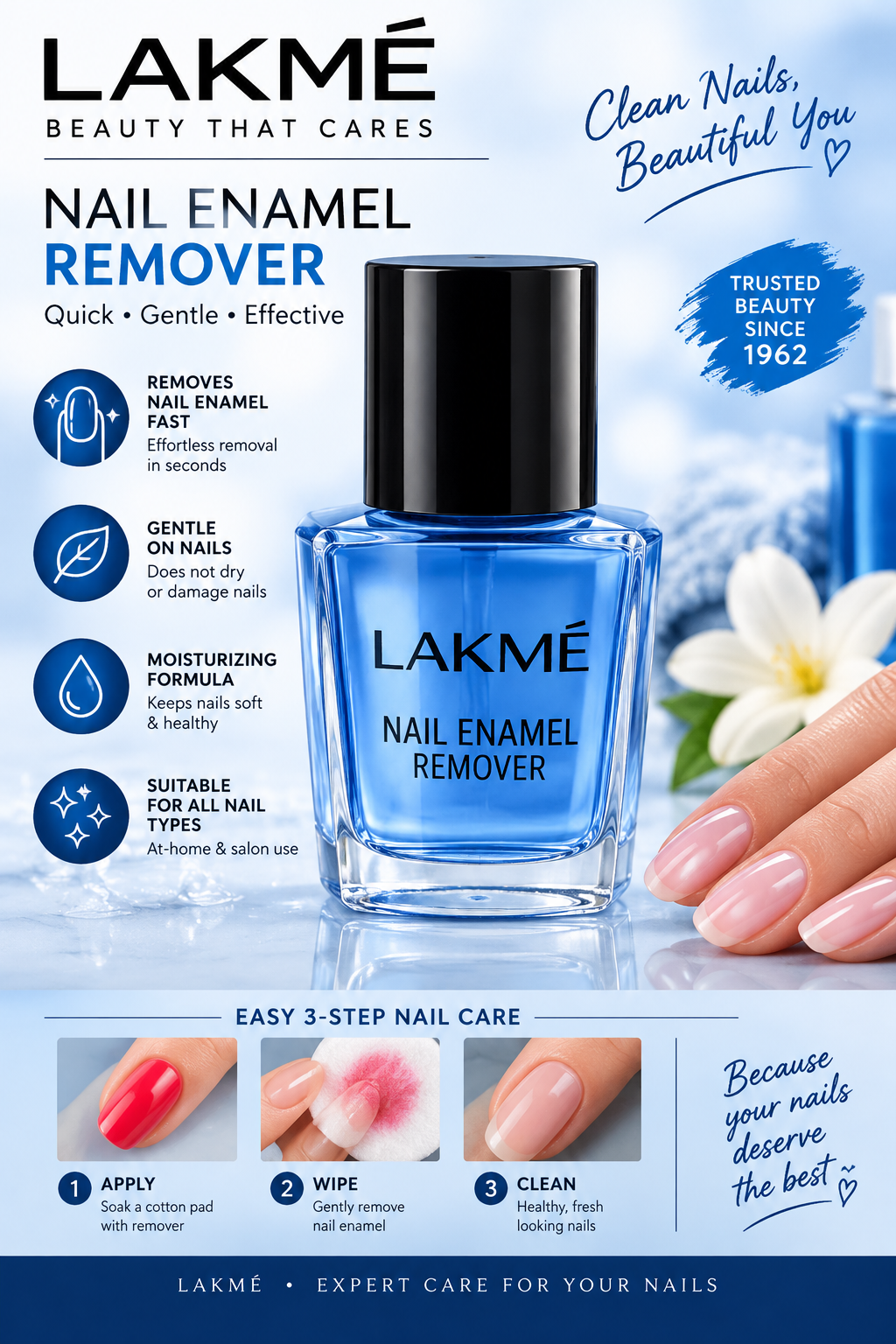 LAKME NAIL ENAMEL REMOVER